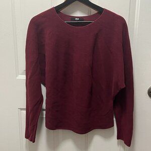 Uniqlo 3D Knit Cotton Dolman Long-Sleeve Sweater